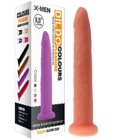 Реалистичный фаллос телесного цвета без мошонки X-Men 17 см, SILICONE-008FL