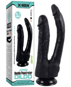 Двойной фаллоимитатор с присоской X-Men Double Penetrator Dildo 20 и 24 см, X-MEN-2089