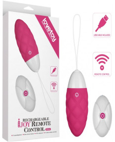 Перезаряжаемое виброяйцо с пультом ДУ Ijoy Wireless Remote Control Rechargeable Egg, USB-зарядка, LV1565Pink