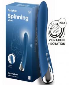 Вибратор для точки G с ротацией Satisfyer Spinning Vibe 1 Blue, 4048703