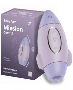 Вакуумно-волновой стимулятор клитора с вибрацией Satisfyer Mission Control фиолетовый, 4060088