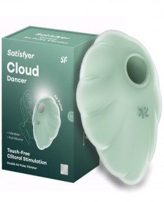 Вакуумно-волновой стимулятор с вибрацией Satisfyer Cloud Dancer мятный, 4049694