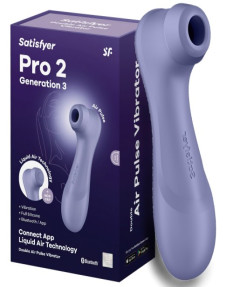 Вакуумно-волновой бесконтактный смарт-стимулятор Satisfyer Pro 2 Generation 3 Connect App Violet, 4051864