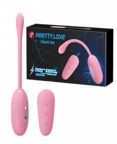 Виброяйцо Pretty Love Shock fun с электростимуляцией и дистанционным управлением, BI-014609W-1