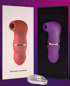 Вибратор вакуумно-волновой Massager (sucking), USB-зарядка, 35399